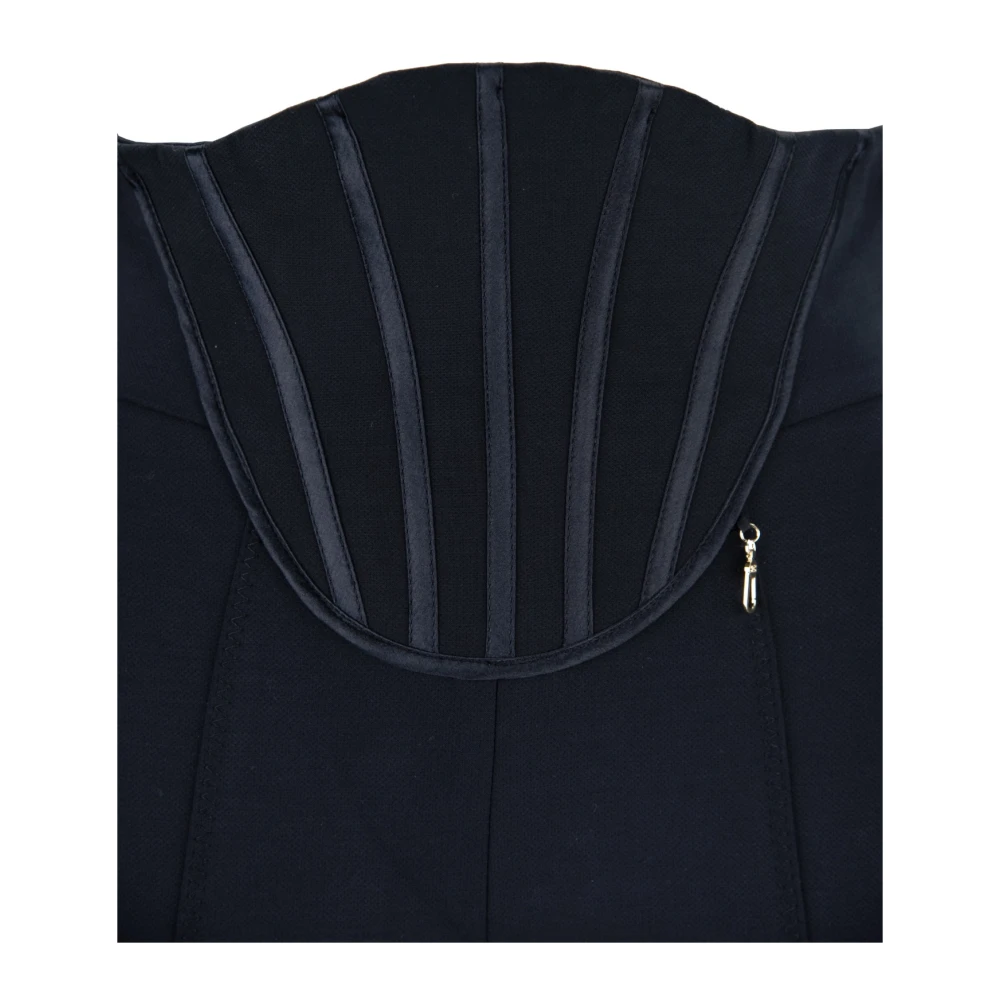 Elisabetta Franchi Ritssluiting Haak Damesbroek Black Dames