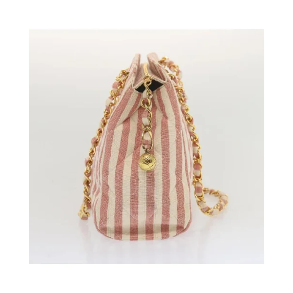Chanel Vintage Pre-owned Cotton chanel-bags Beige Dames