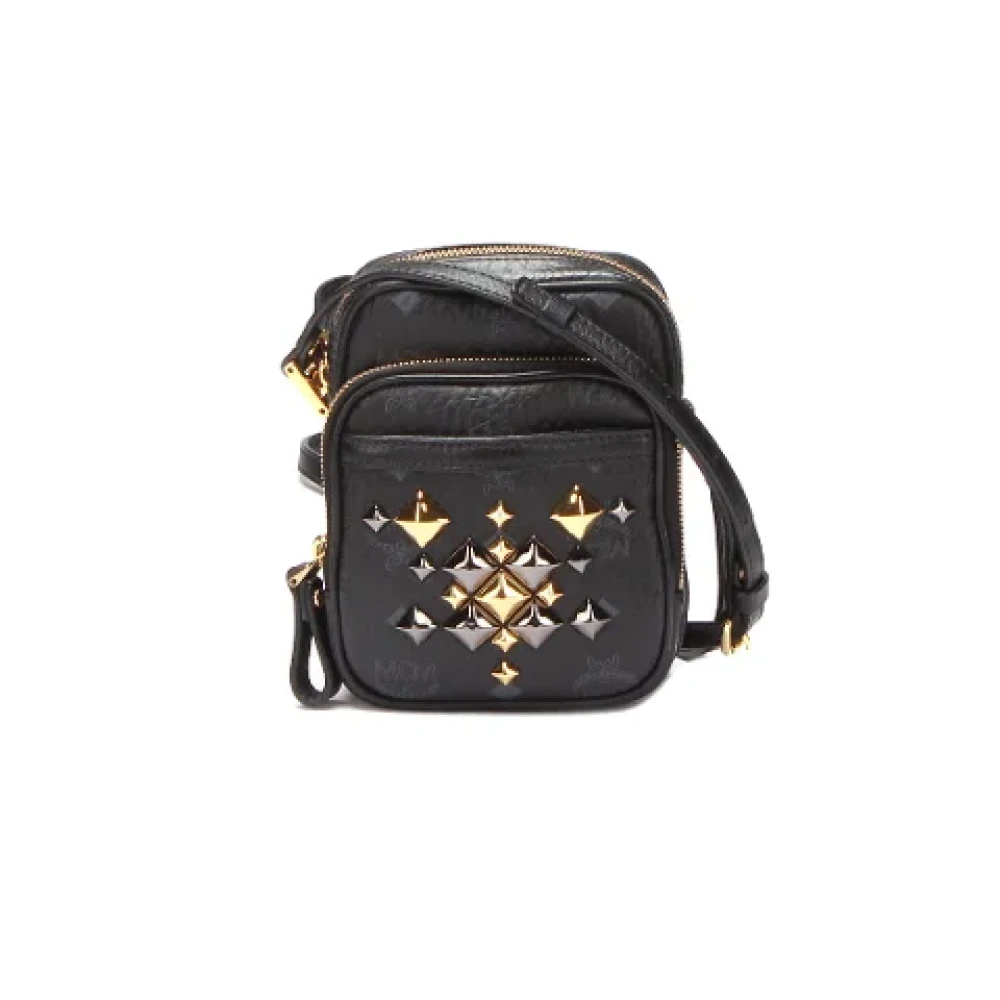 MCM Pre-owned Leather crossbody-bags Black Dames