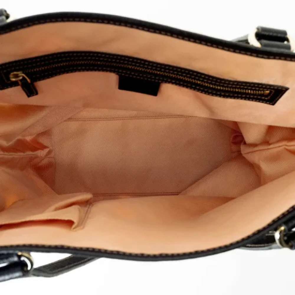 Gucci Vintage Pre-owned Fabric totes Black Dames