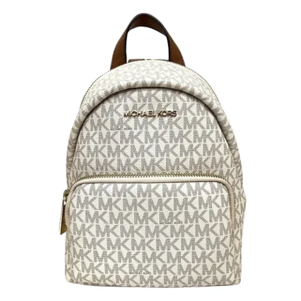 Michael Kors Pre-owned Canvas backpacks Beige Dames