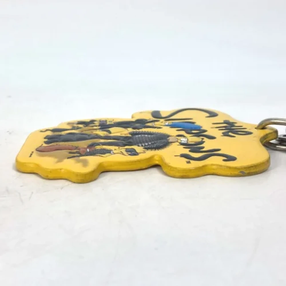 Balenciaga Vintage Pre-owned Leather key-holders Yellow Heren