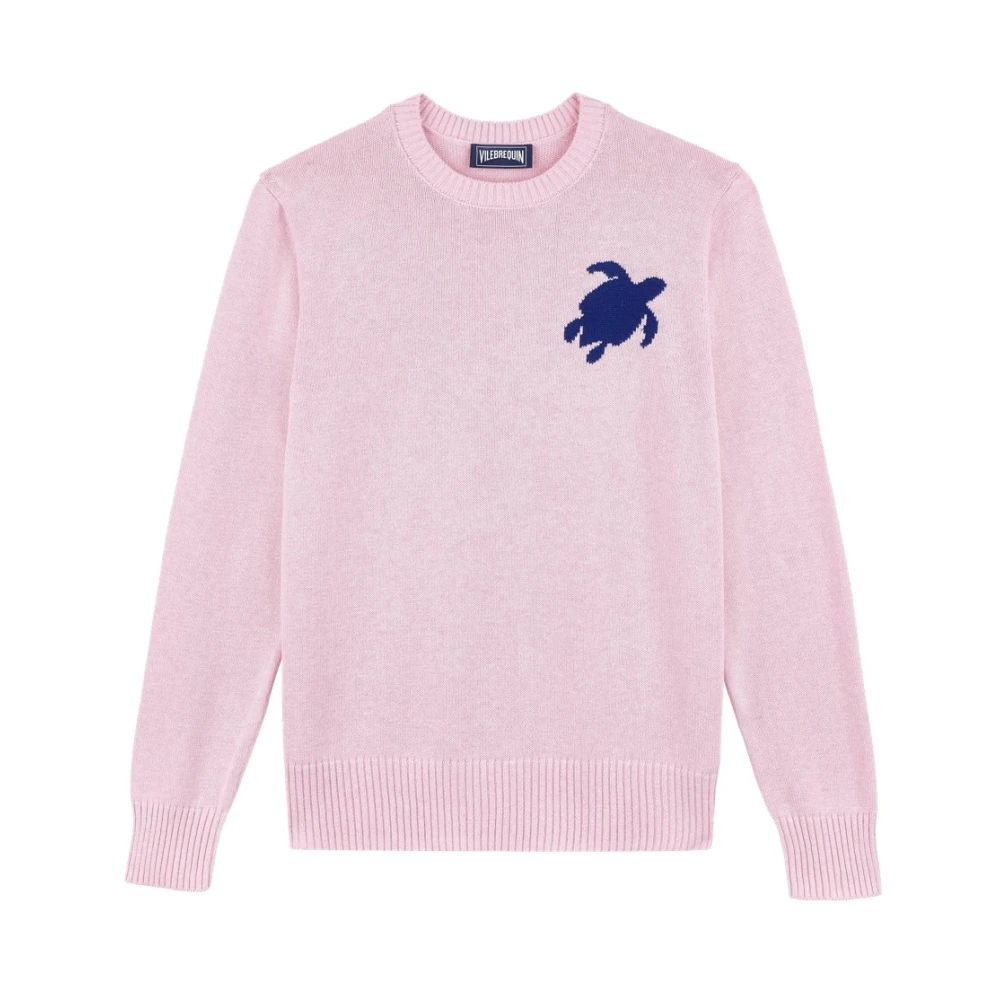 Vilebrequin Uomo Rosa - Maglione Girocollo Rayol In Cotone E Cashmere - Knitwear - 2XL