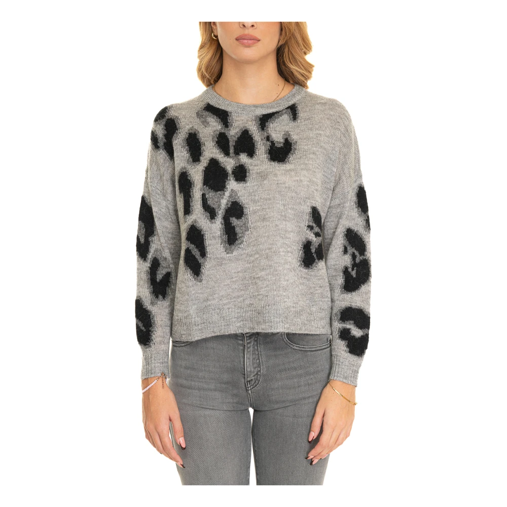 Pennyblack Stijlvolle Gebreide Trui voor Vrouwen Gray Dames