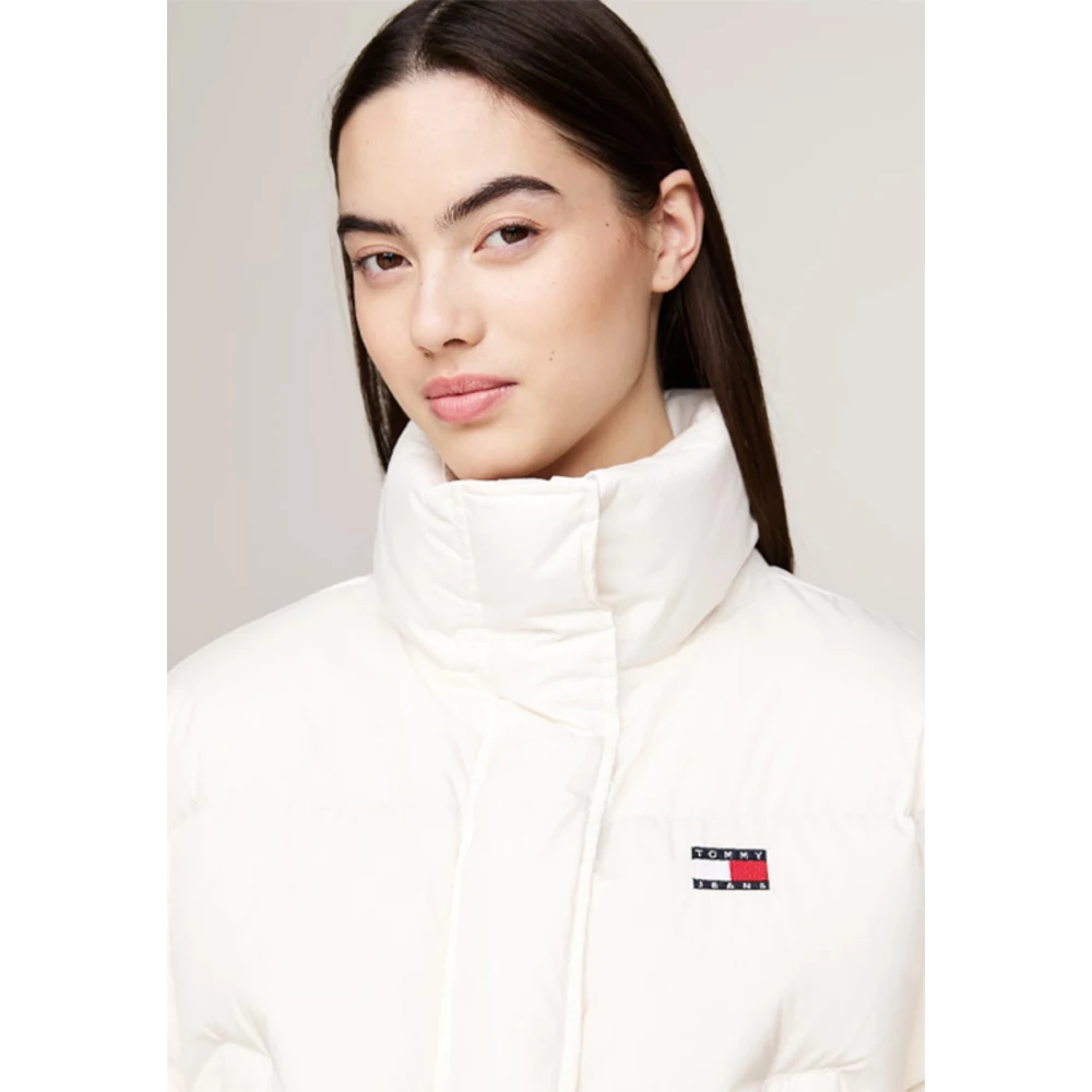 Tommy Jeans Back Flag Alaska Jas Beige Dames