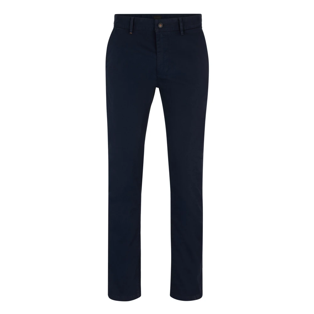 Boss Chino Slim Trousers - Male - Chinos - Blue - W33 - Trousers