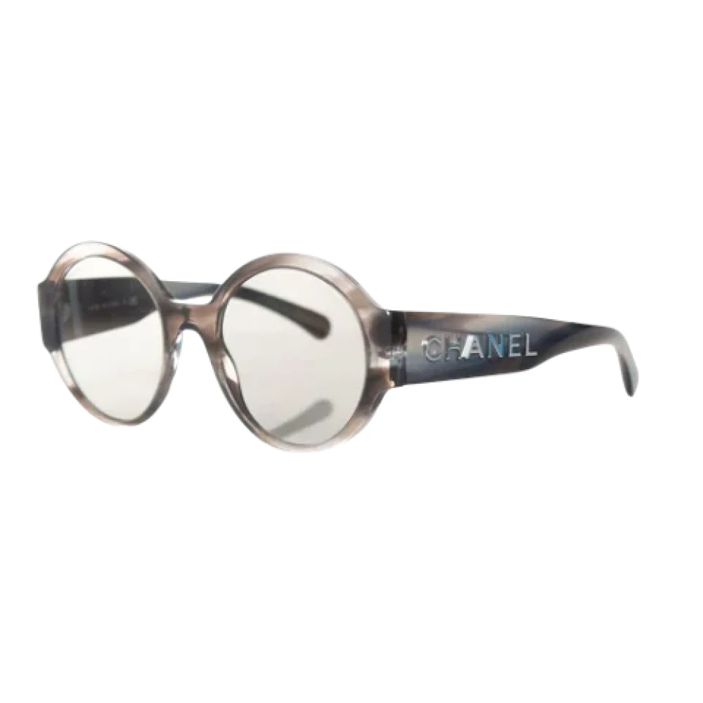 Chanel Vintage Pre-owned Plastic sunglasses Gray Dames