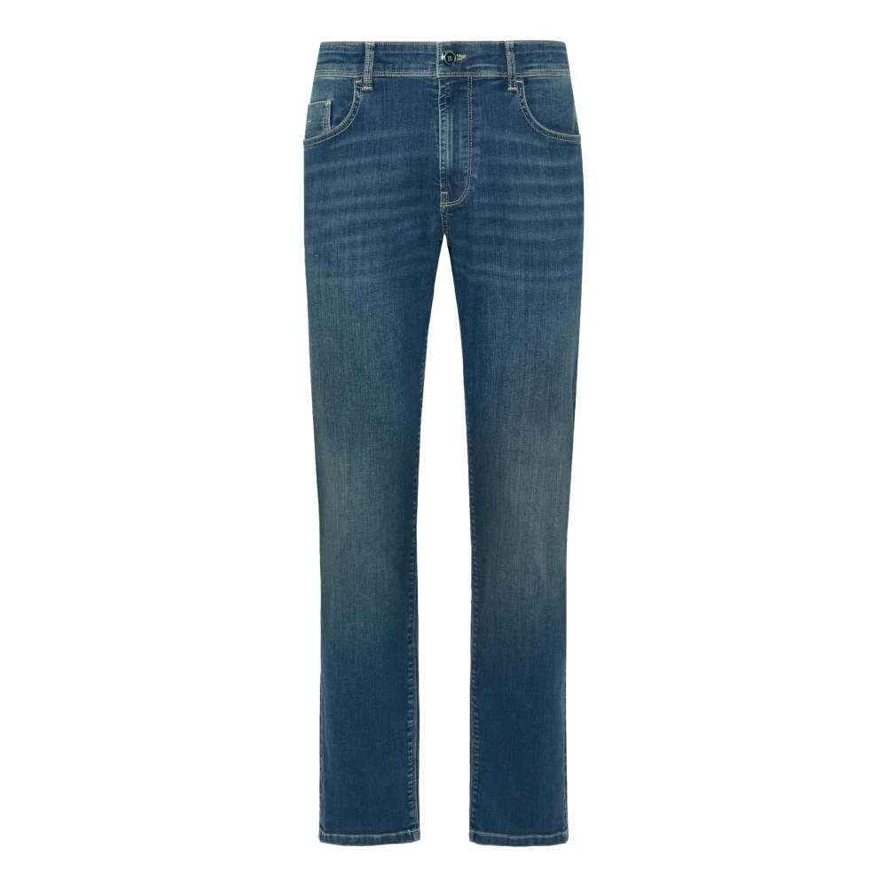 Boggi Milano Stretch Denim Jeans Blue Heren