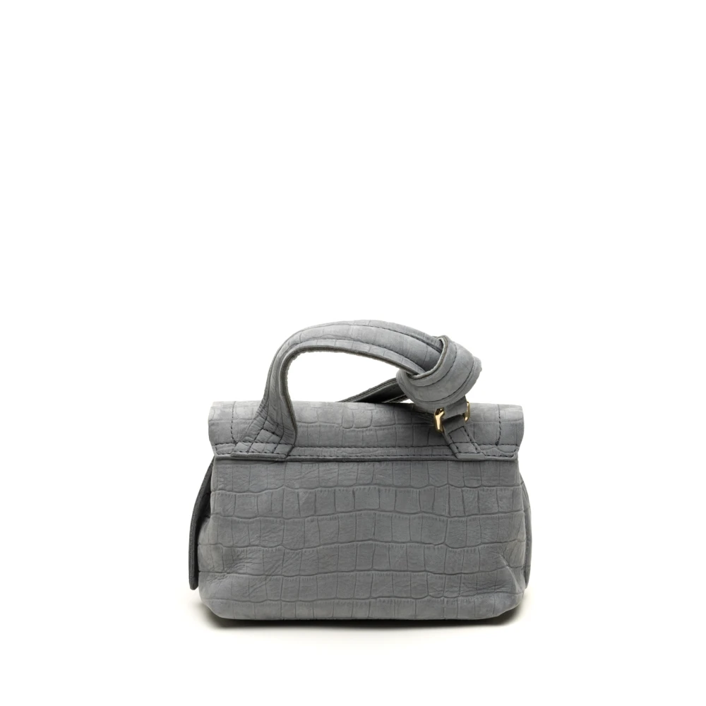 Zanellato Stijlvolle Postina Jones Caiman Baby Tassen Gray Dames