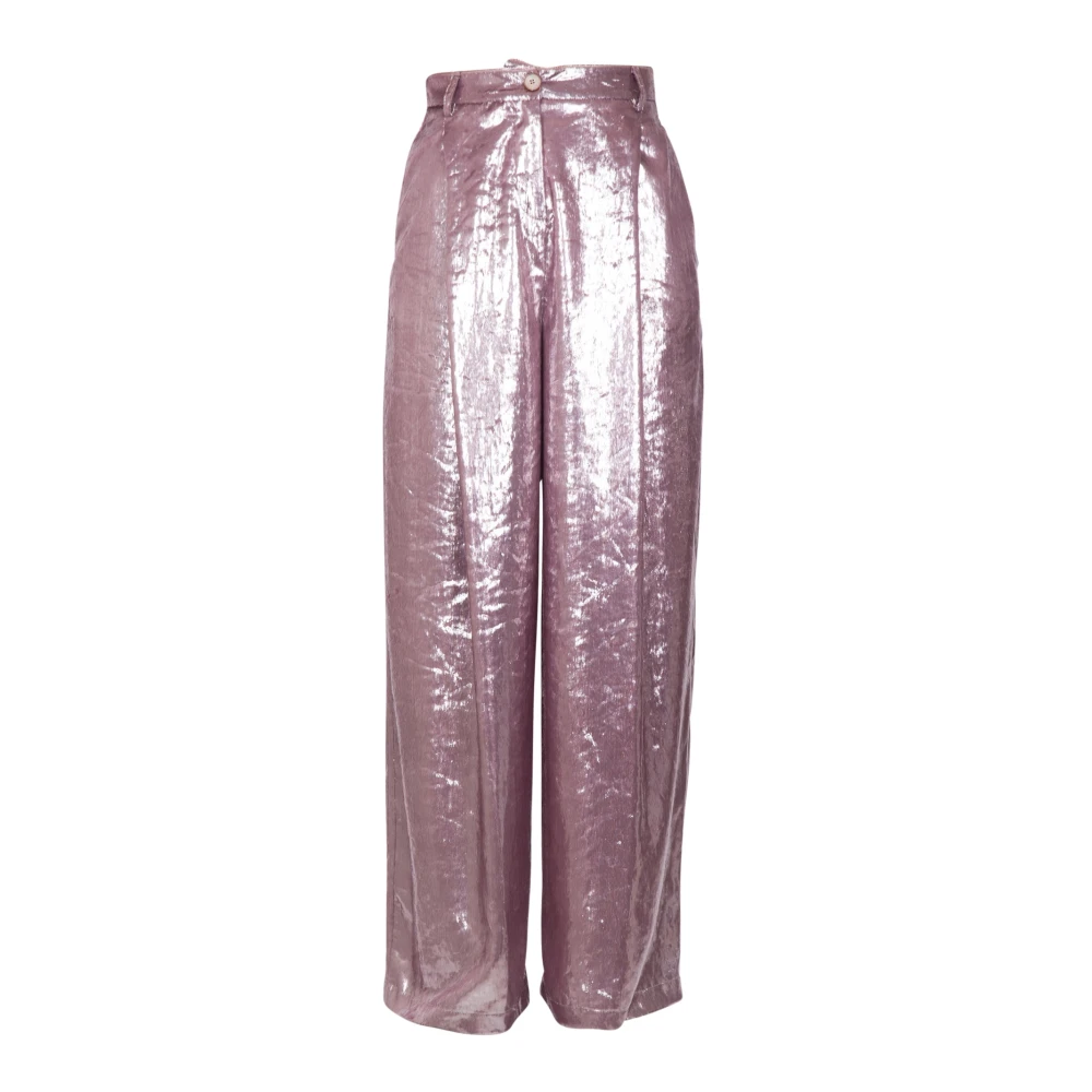 Alysi Wide Trousers Purple Dames