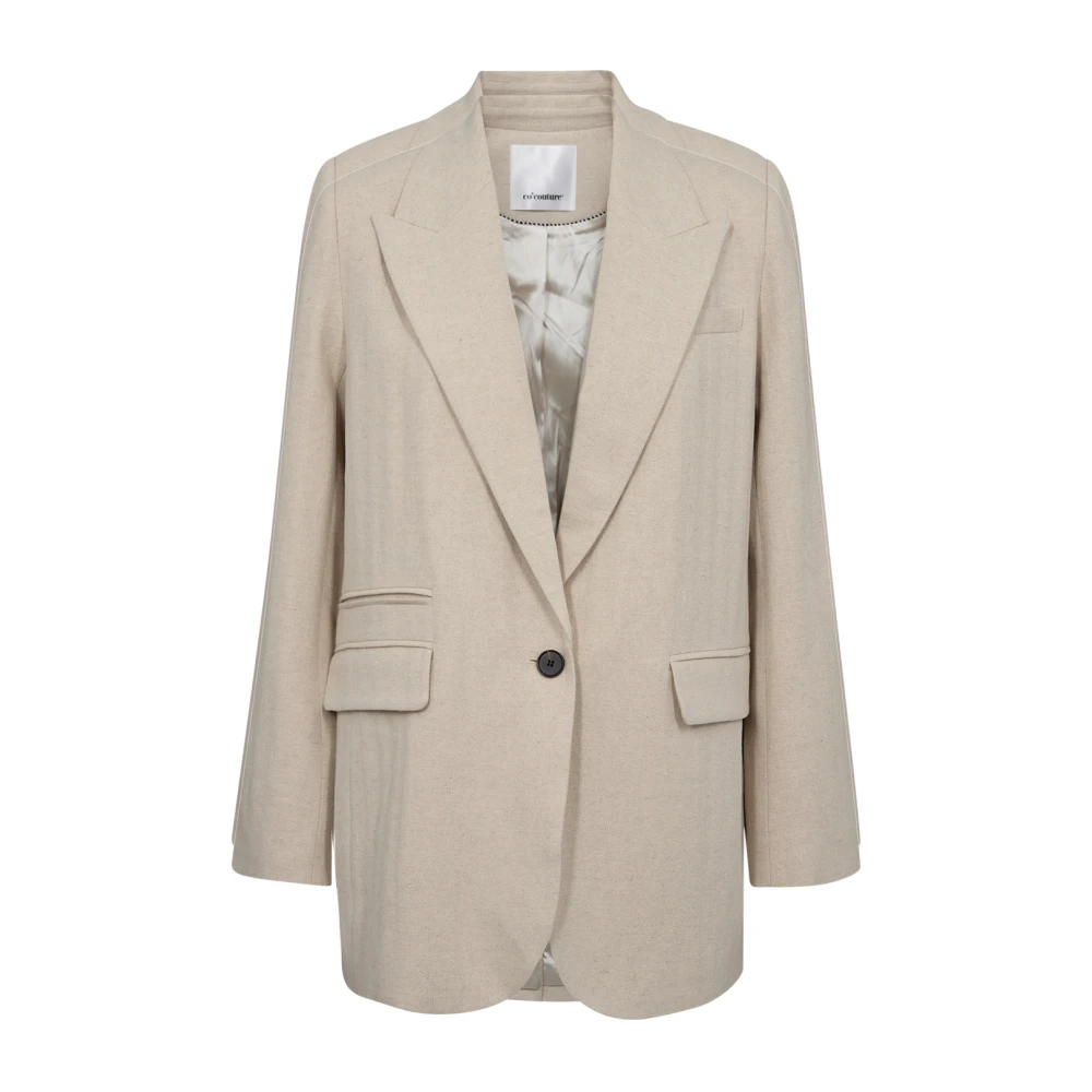 Beige Linblazer Blazer Bone