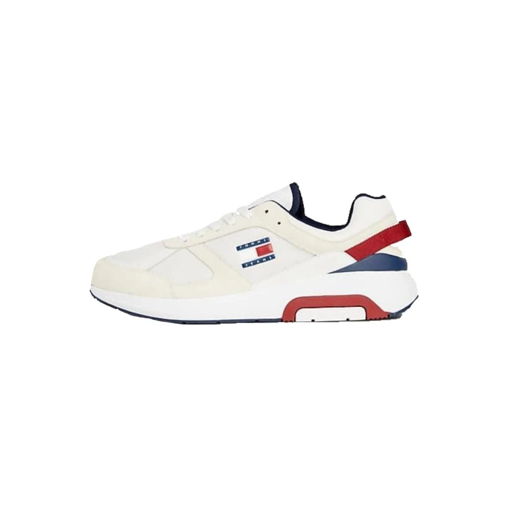 Tommy Hilfiger Men's White Sneakers, 6 Uk, Modern Runner Trainers