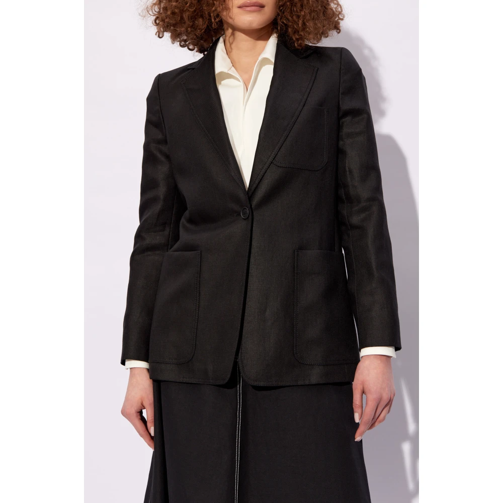 Max Mara Linnen blazer Black Dames