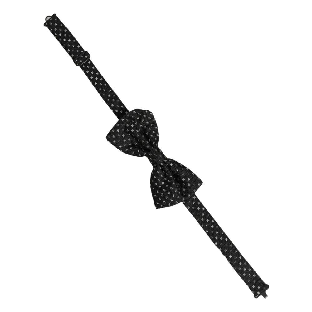 Dolce & Gabbana Black Bow Ties, Male, One Size, Pre-Tied Bow Tie