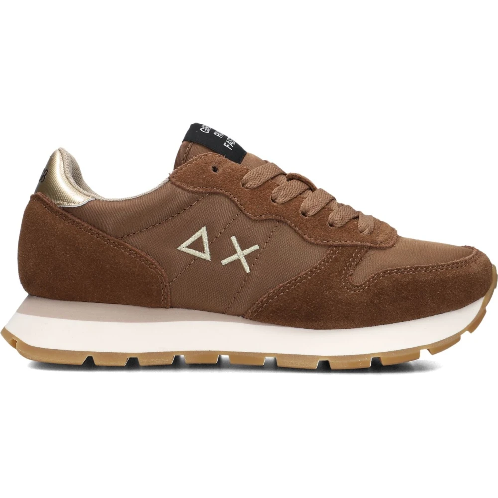Sun68 Bruine Nylon Sneakers voor herfst/winter Dames Schoenen