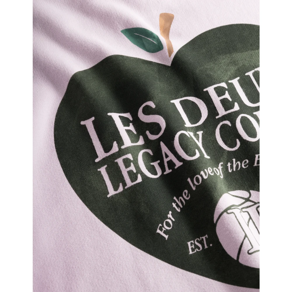 Les Deux Legacy Court Sweatshirt met waterverfprint Pink Heren