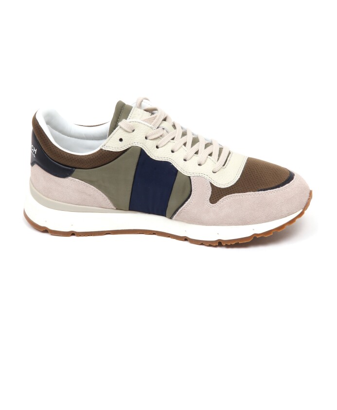 chaussure-en-daim-vert-bleu-beige