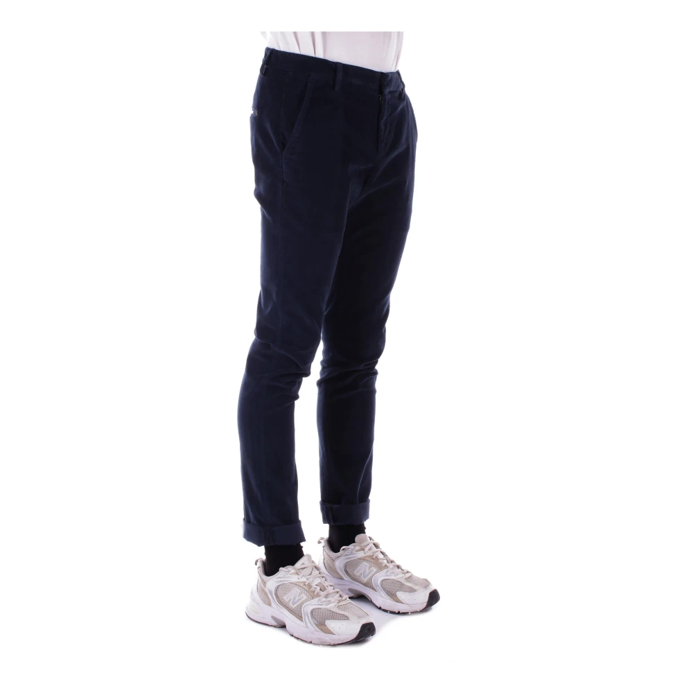 Dondup Blauwe Slim Fit Broek Blue Heren