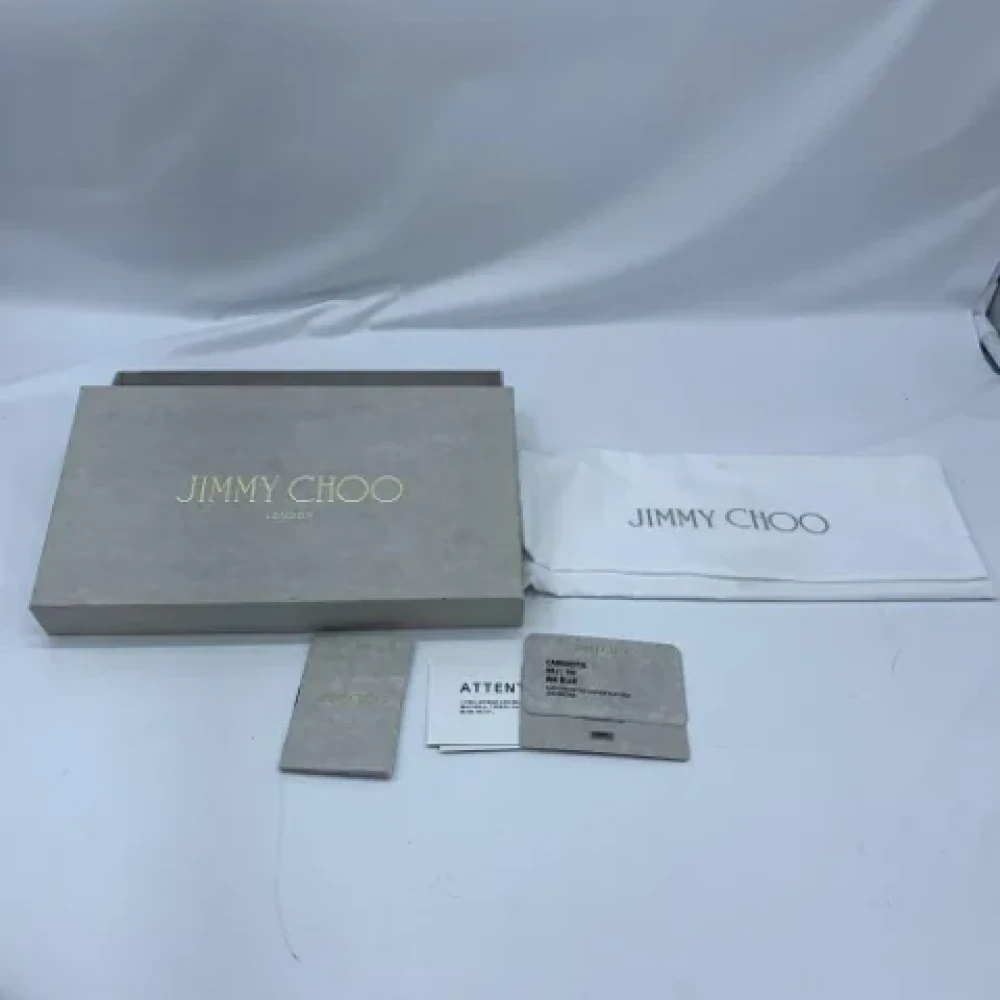 Jimmy Choo Pre-owned Leather wallets Blue Dames