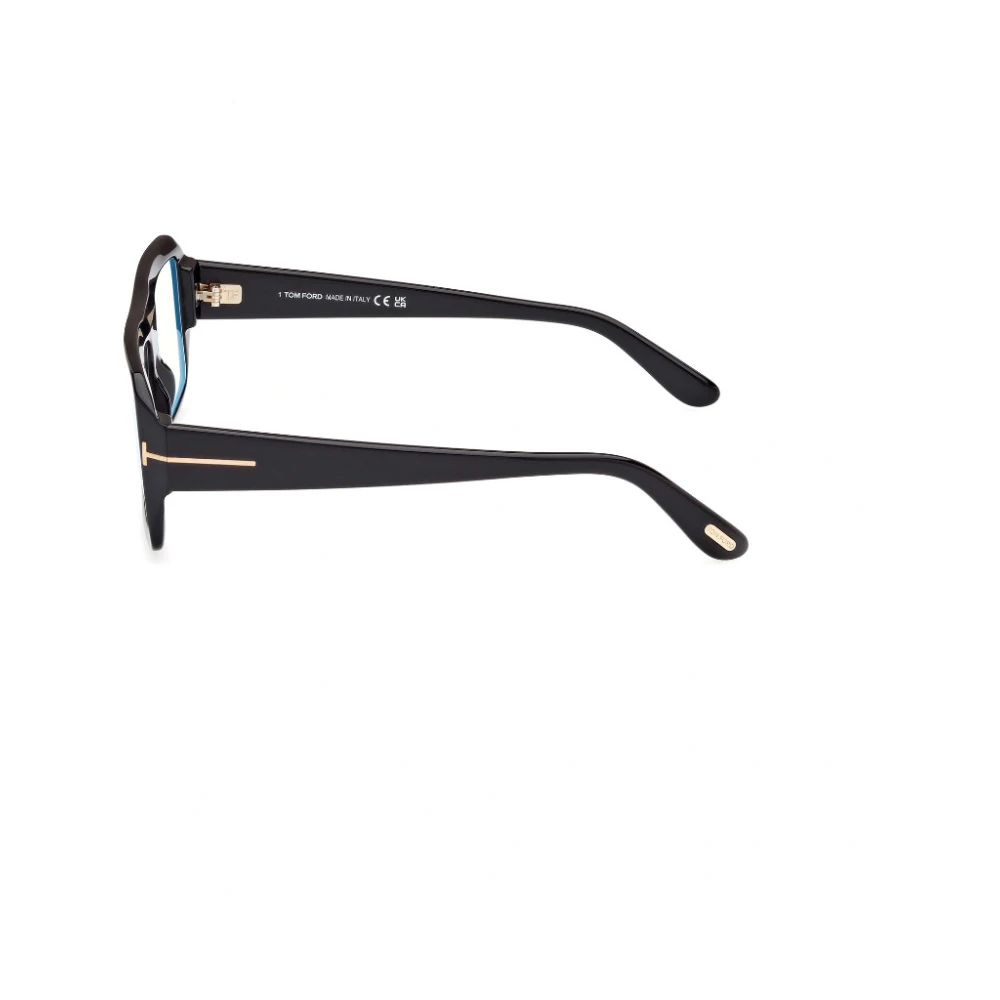 Tom Ford Rechthoekig Acetaat Montuur met Dikke Pootjes Black Unisex
