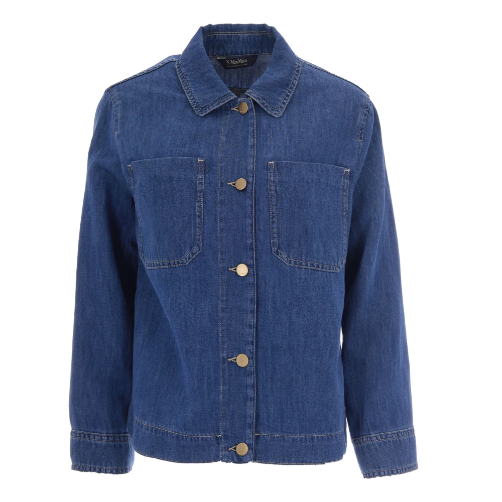 Max Mara Studio Women's Blue Denim Jackets, S, Smmgalante Jacket