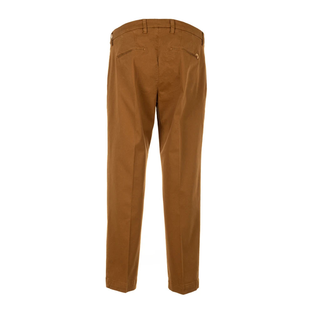 Entre amis Bruine rechte pijp broek Brown Heren