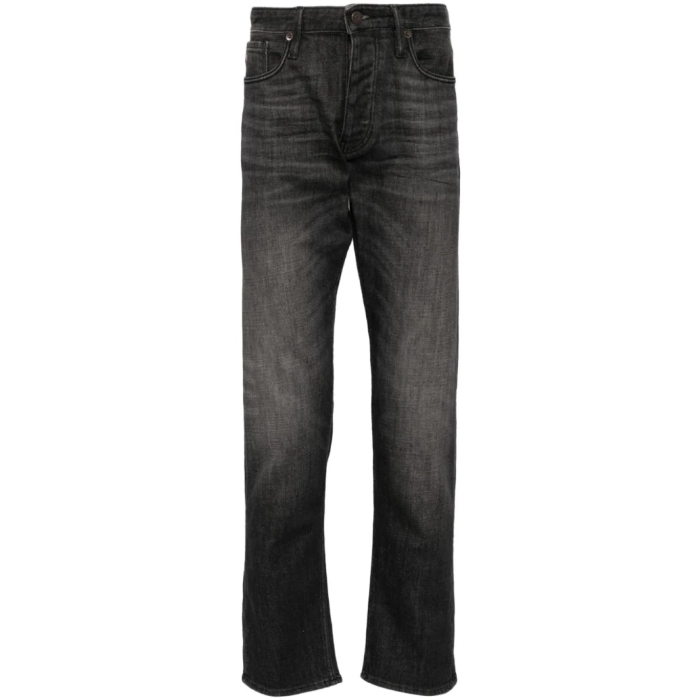 Emporio Armani Svarta Slim Fit Jeans Black, Herr