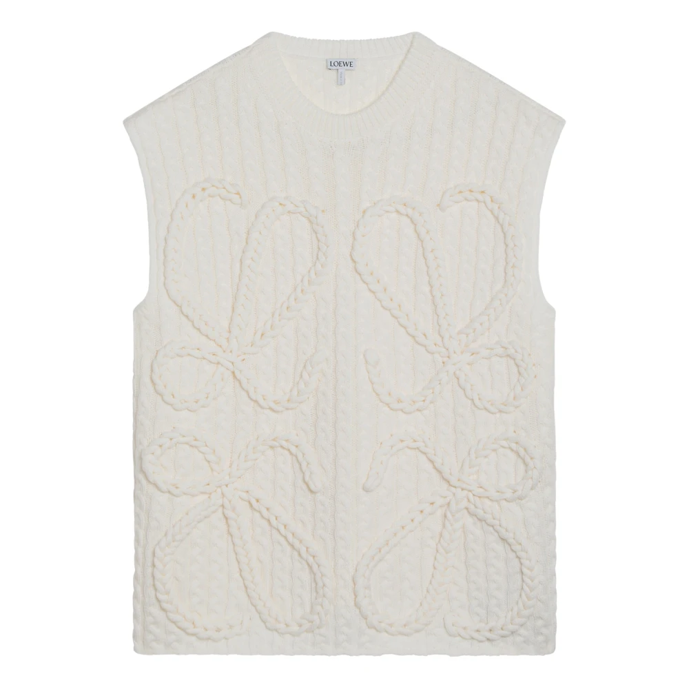 Loewe Stijlvolle Mouwloze Top White Dames