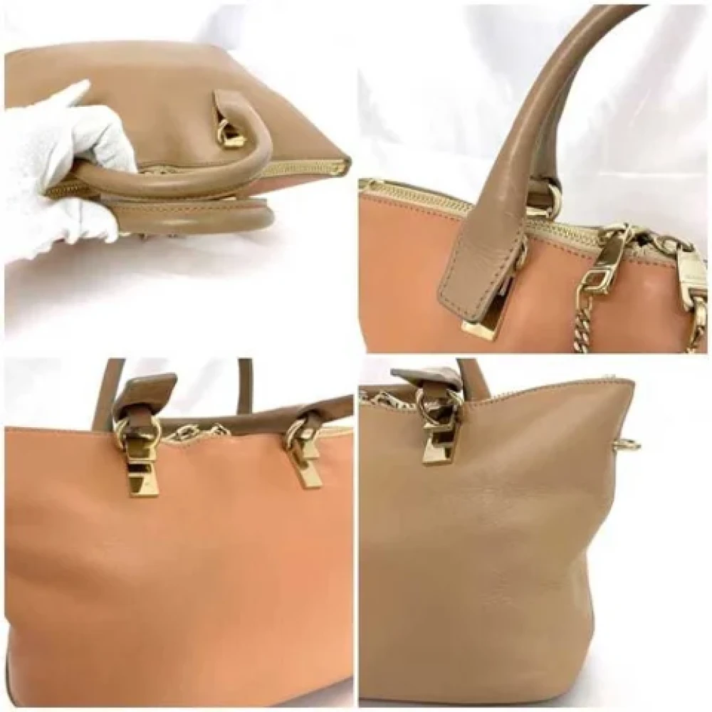 Chloé Pre-owned Leather handbags Beige Dames