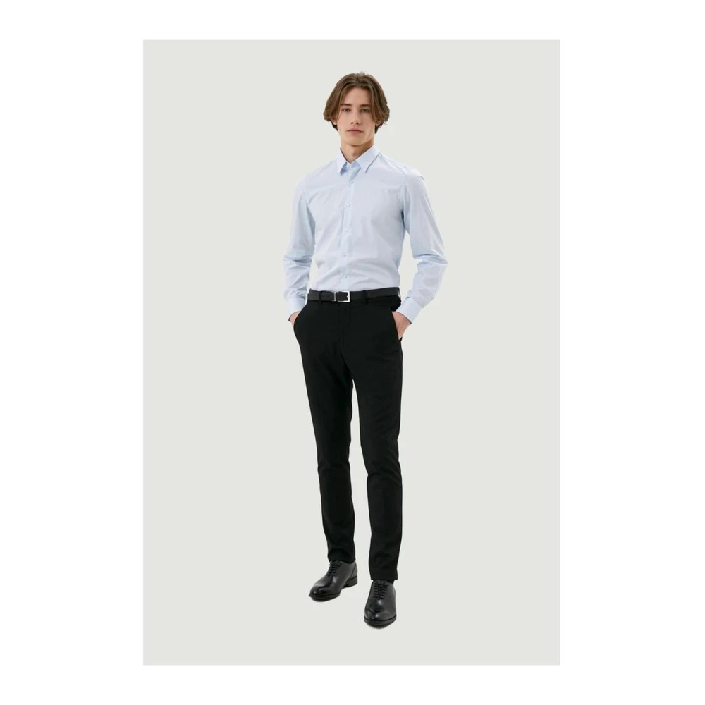 Antony Morato Katoenen Lange Mouw Shirt Blue Heren