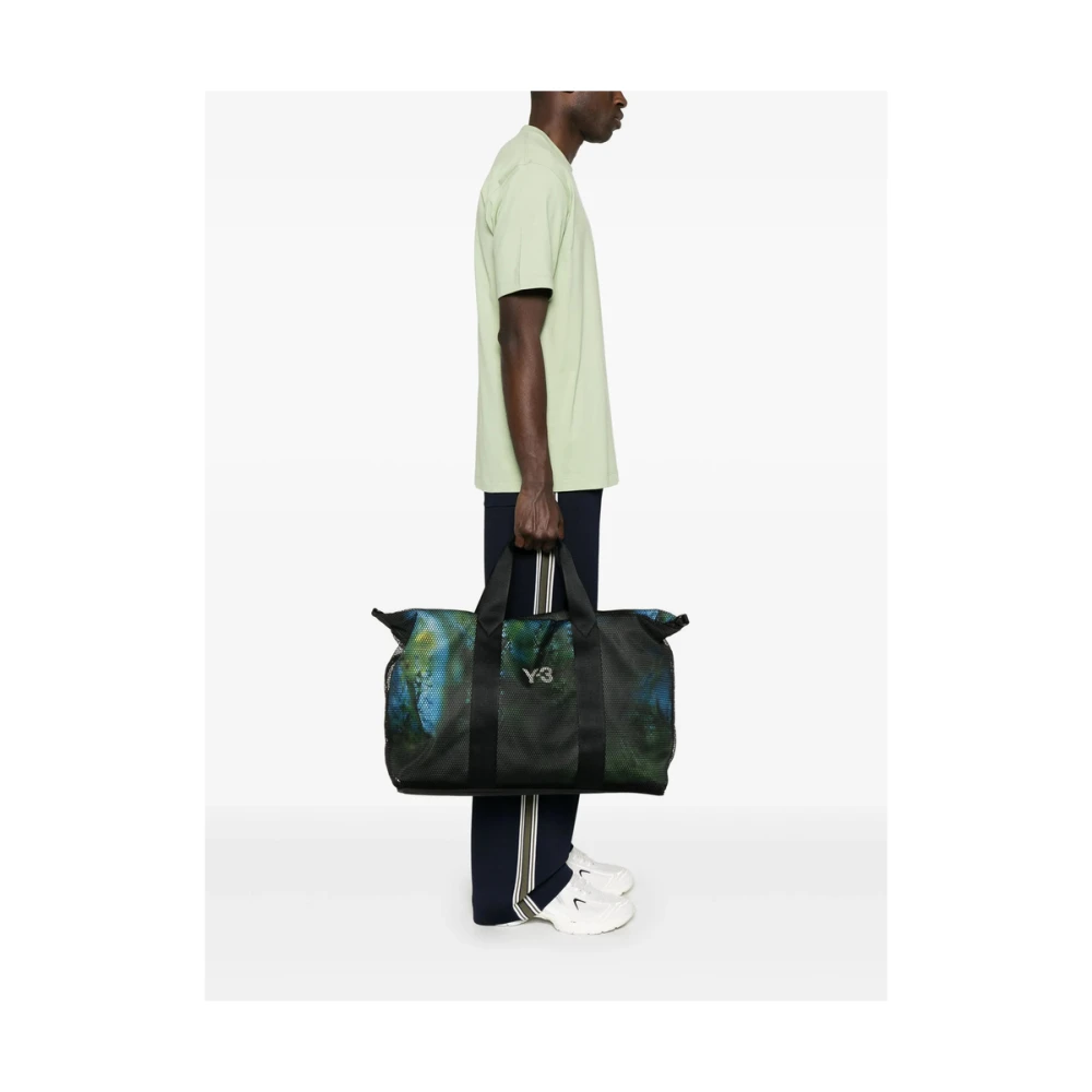 Y-3 Zwarte Reistas met Twee Handvatten Black Heren