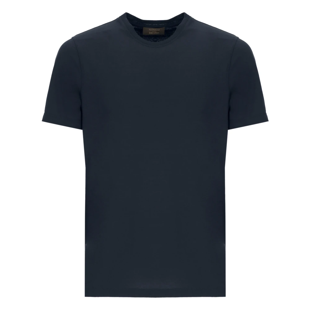 Zanone Mannelijk Blauw Tops Heren, Xl, Katoen, Ice Cotton T-Shirt