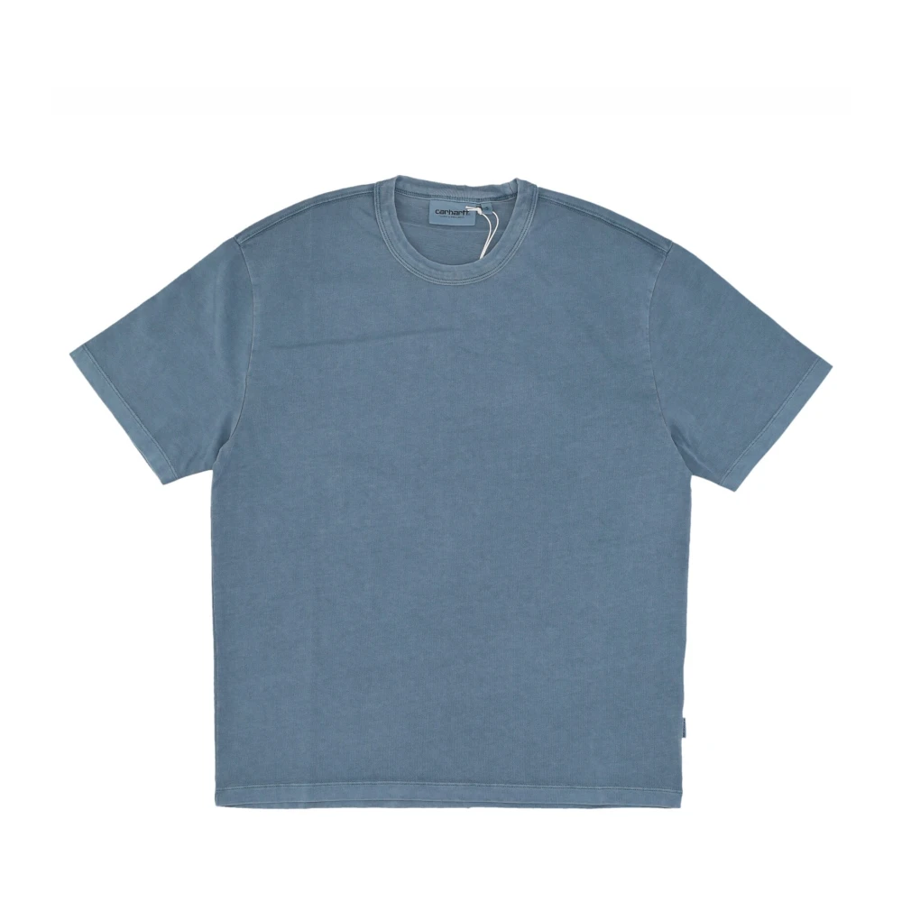 Carhartt WIP Blauw Garment Dyed Taos Tee Blue Dames