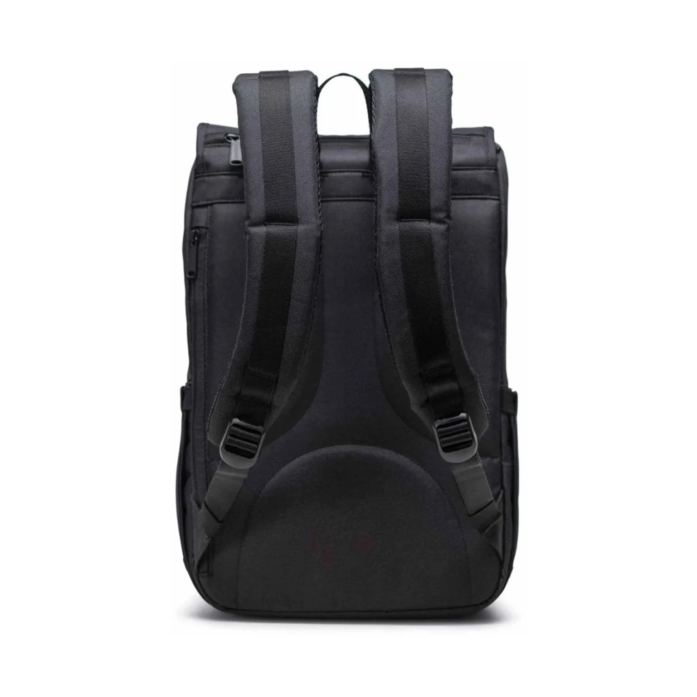 Herschel Zwarte Mid Rugzak met Laptopvak Black Unisex