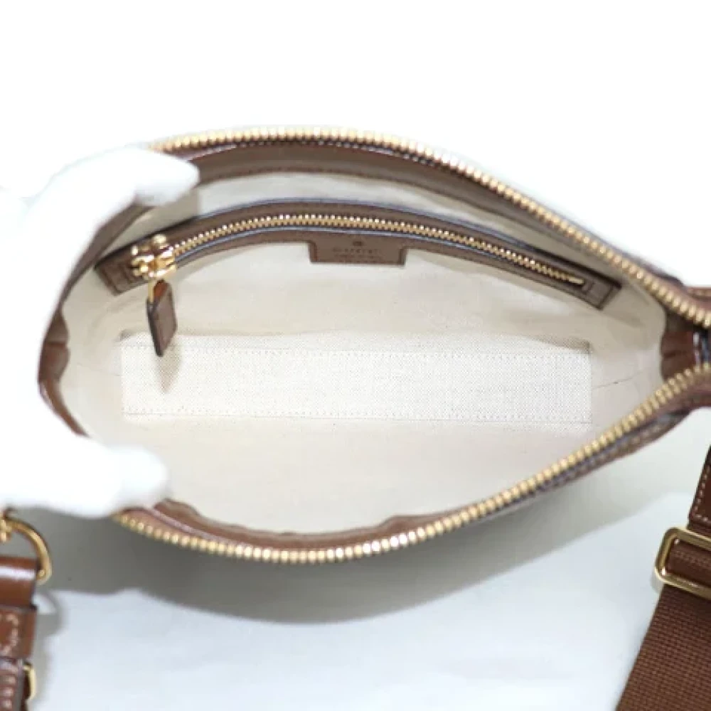 Gucci Vintage Pre-owned Canvas crossbody-bags Beige Dames