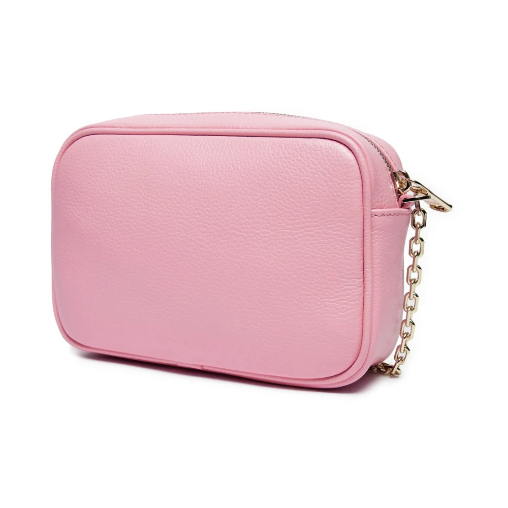 PATRIZIA PEPE Stijlvolle Leren Schoudertas Pink Dames