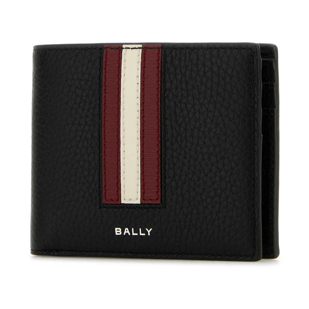 Bally Klassieke Zwarte Leren Portemonnee Black Heren