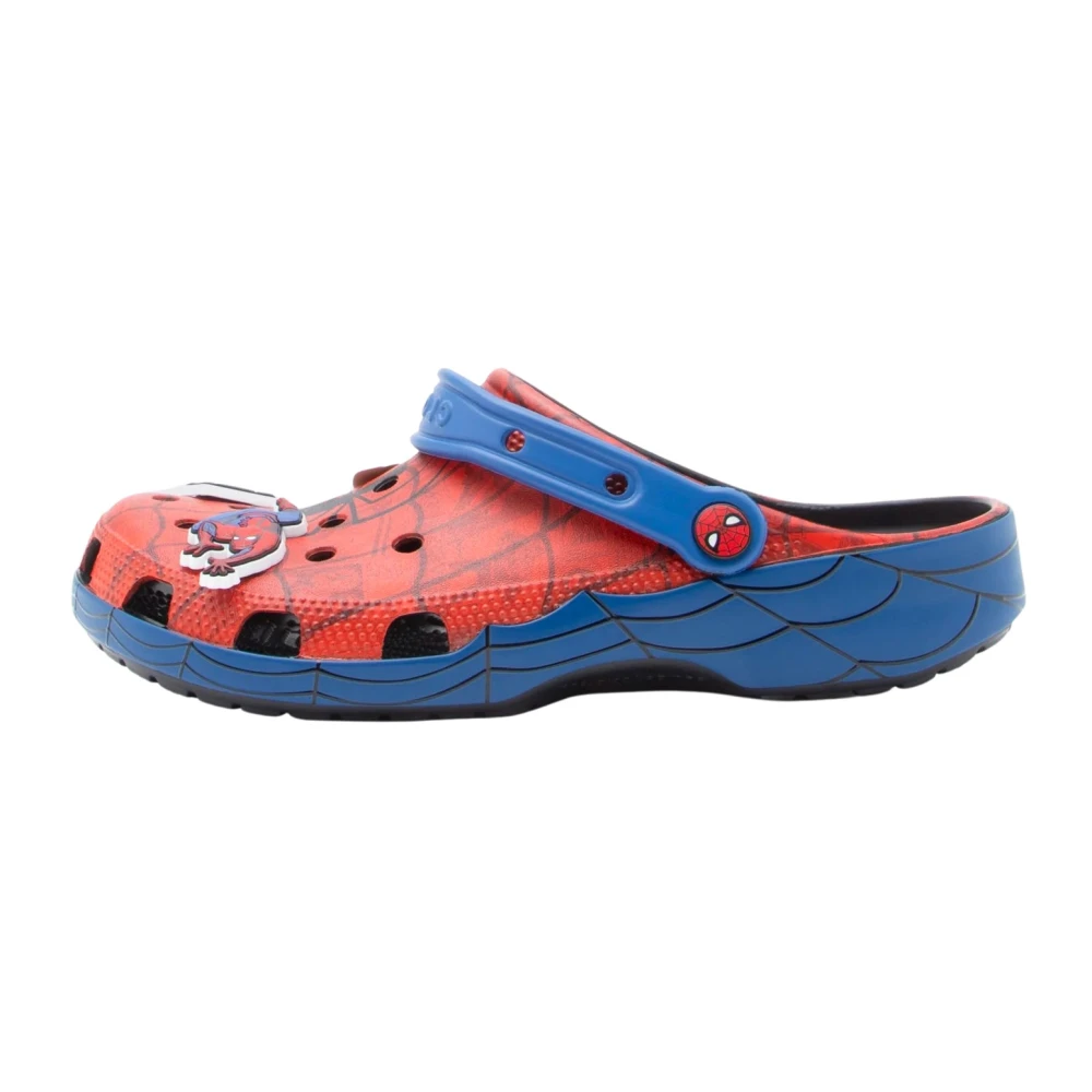 Crocs Multicolor Clogs, Female, 4 Uk, Classic Clog Spiderman Web