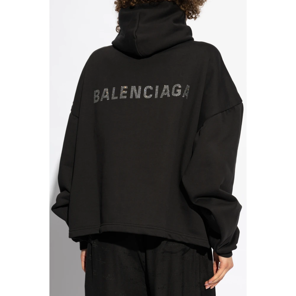 Balenciaga Hoodie Black Dames