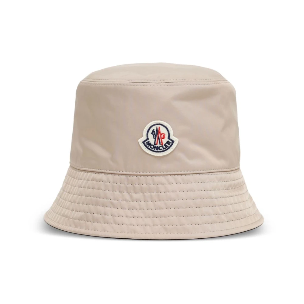 Moncler Vissershoed met logopatch Beige Dames