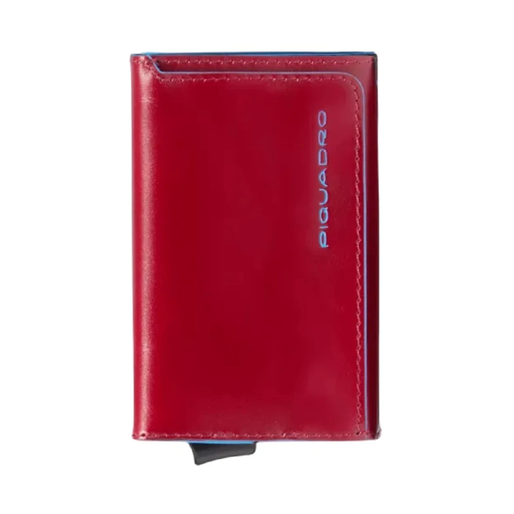 Piquadro Rode Creditcardhouder met RFID-bescherming Red Heren