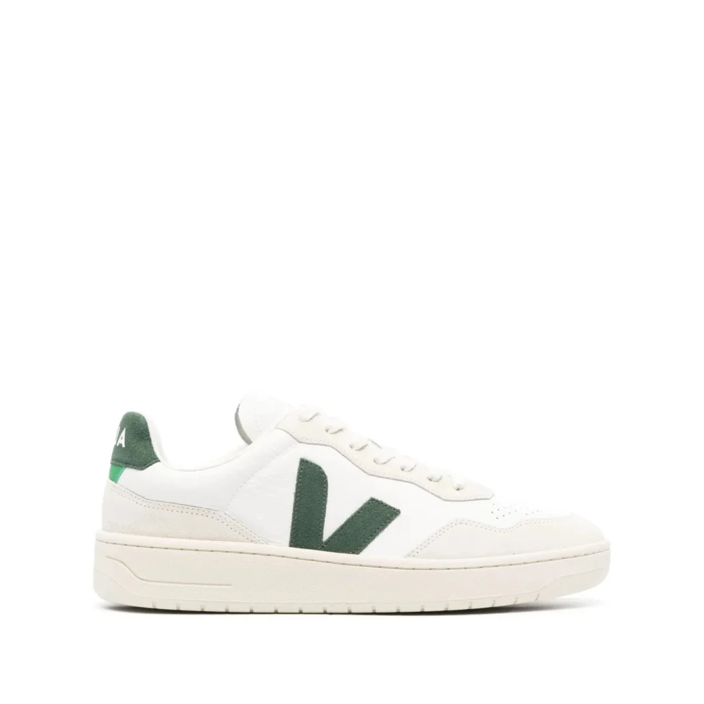 Veja V-90 O.t. Leren en Suède Sneakers Heren Schoenen Wit