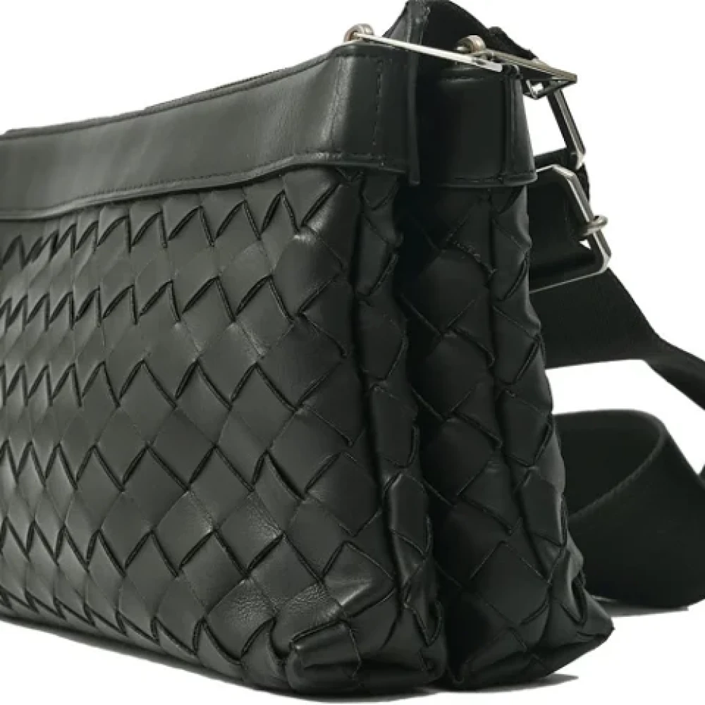 Bottega Veneta Vintage Pre-owned Leather shoulder-bags Black Heren