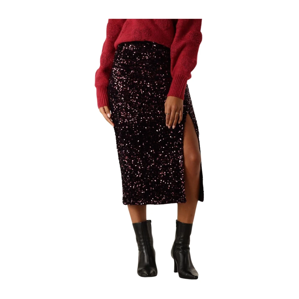 Y.A.S. Dames Rokken Yasativo Hw Long Skirt Paars