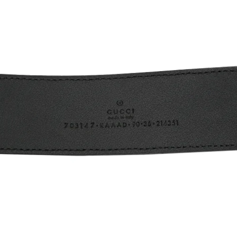 Gucci Vintage Pre-owned Coated canvas belts Black Dames