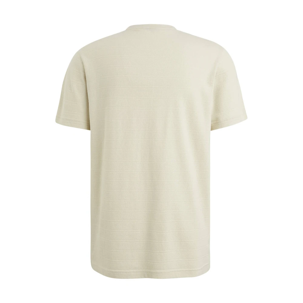 PME Legend Gestreept korte mouw R-hals T-shirt Beige Heren
