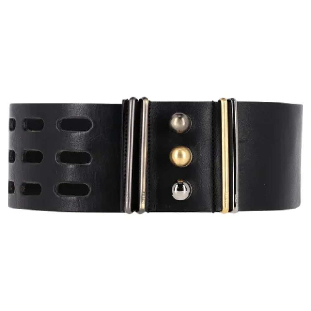 Fendi Vintage Pre-owned Leather belts Black Dames