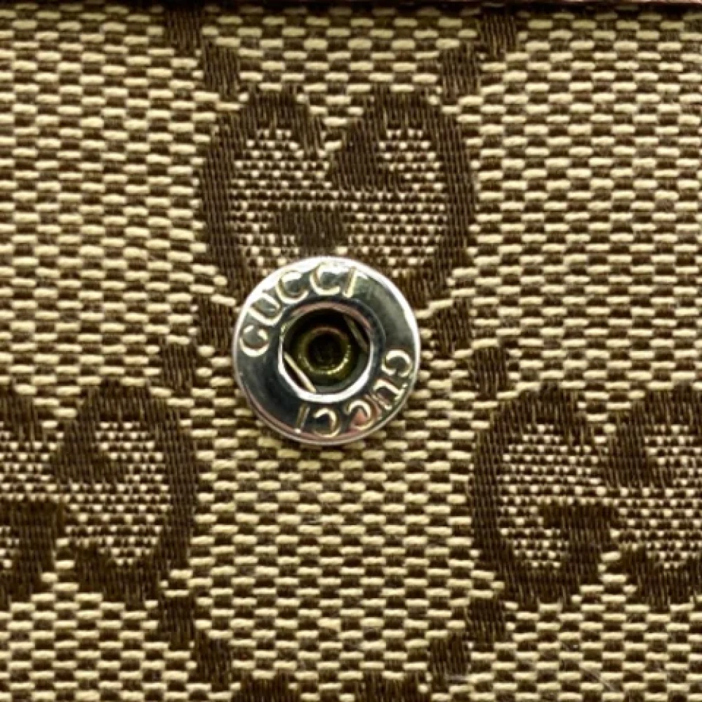 Gucci Vintage Pre-owned Canvas wallets Beige Dames