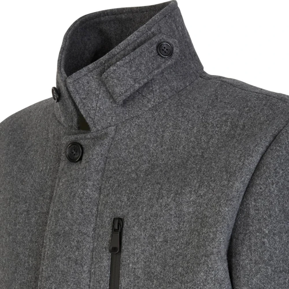 Geox Ademende Polyesterjas Monreale Stijl Black Heren