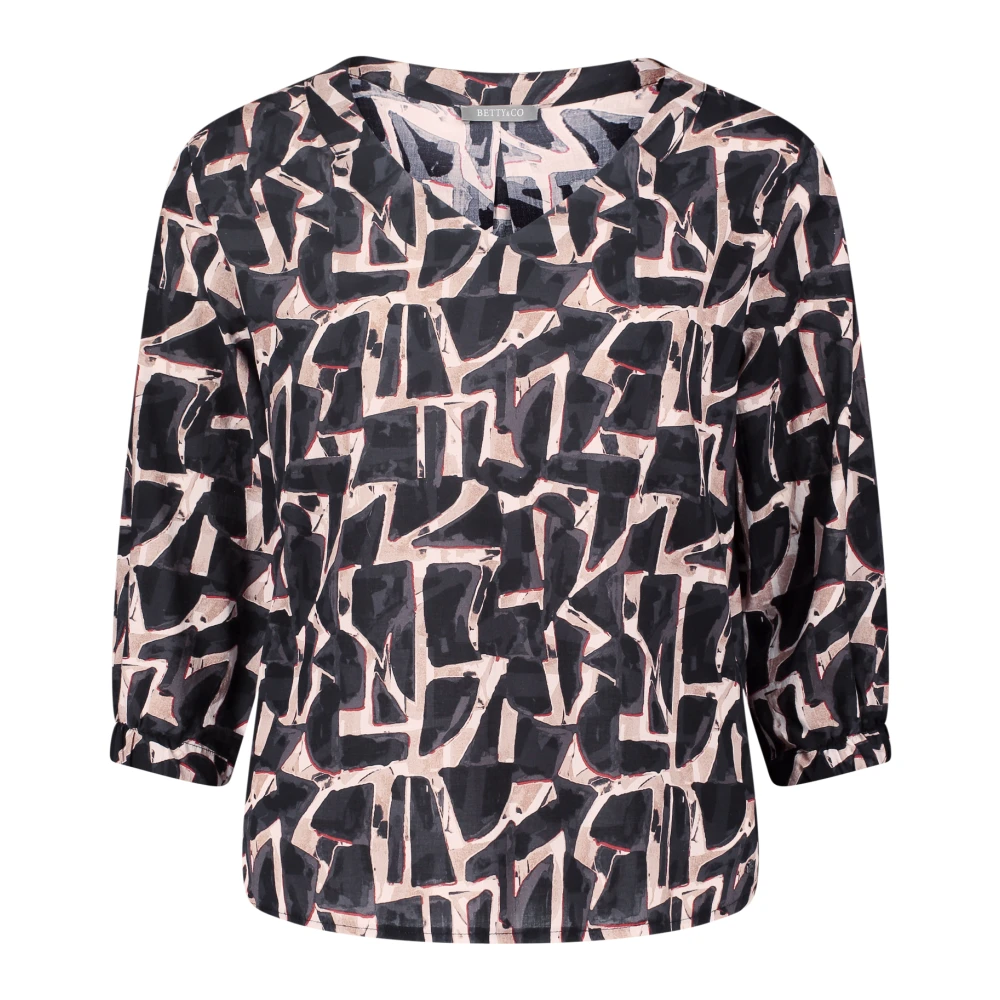 Betty & Co Bloemenprint Blouse Brown Dames